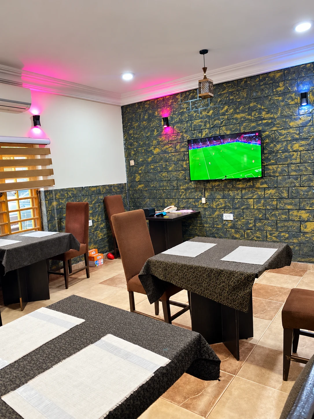 Hospitality lounge at Asabana Suites and Hotel Nsukka