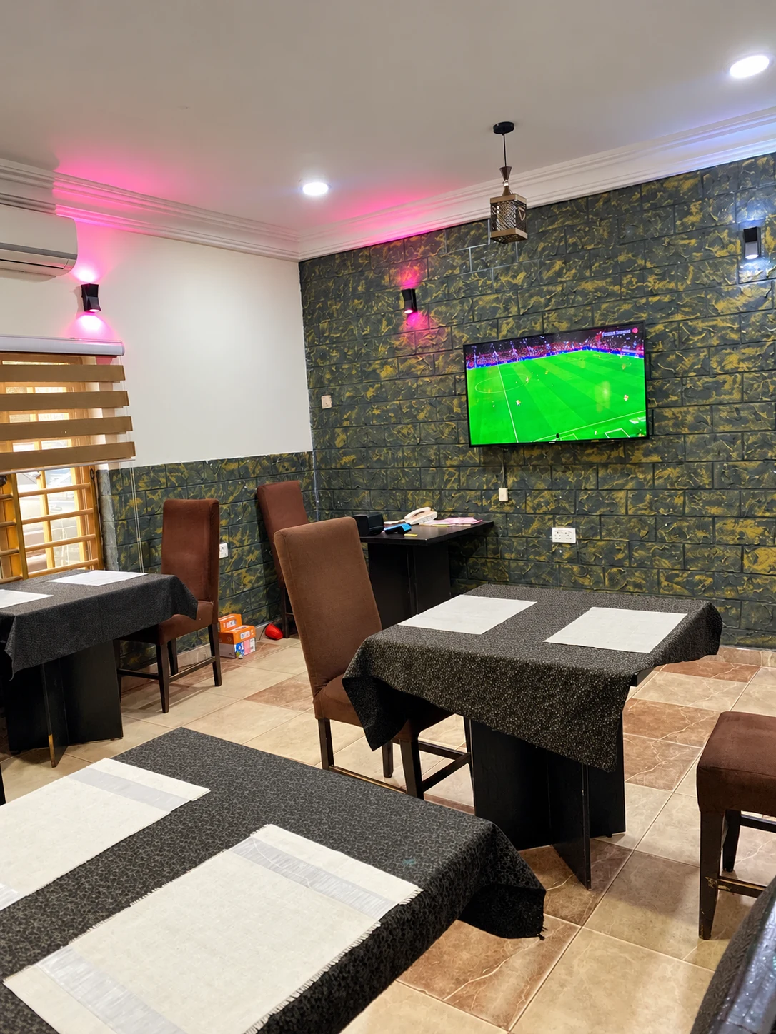 Dining area at the Asabana restaurant